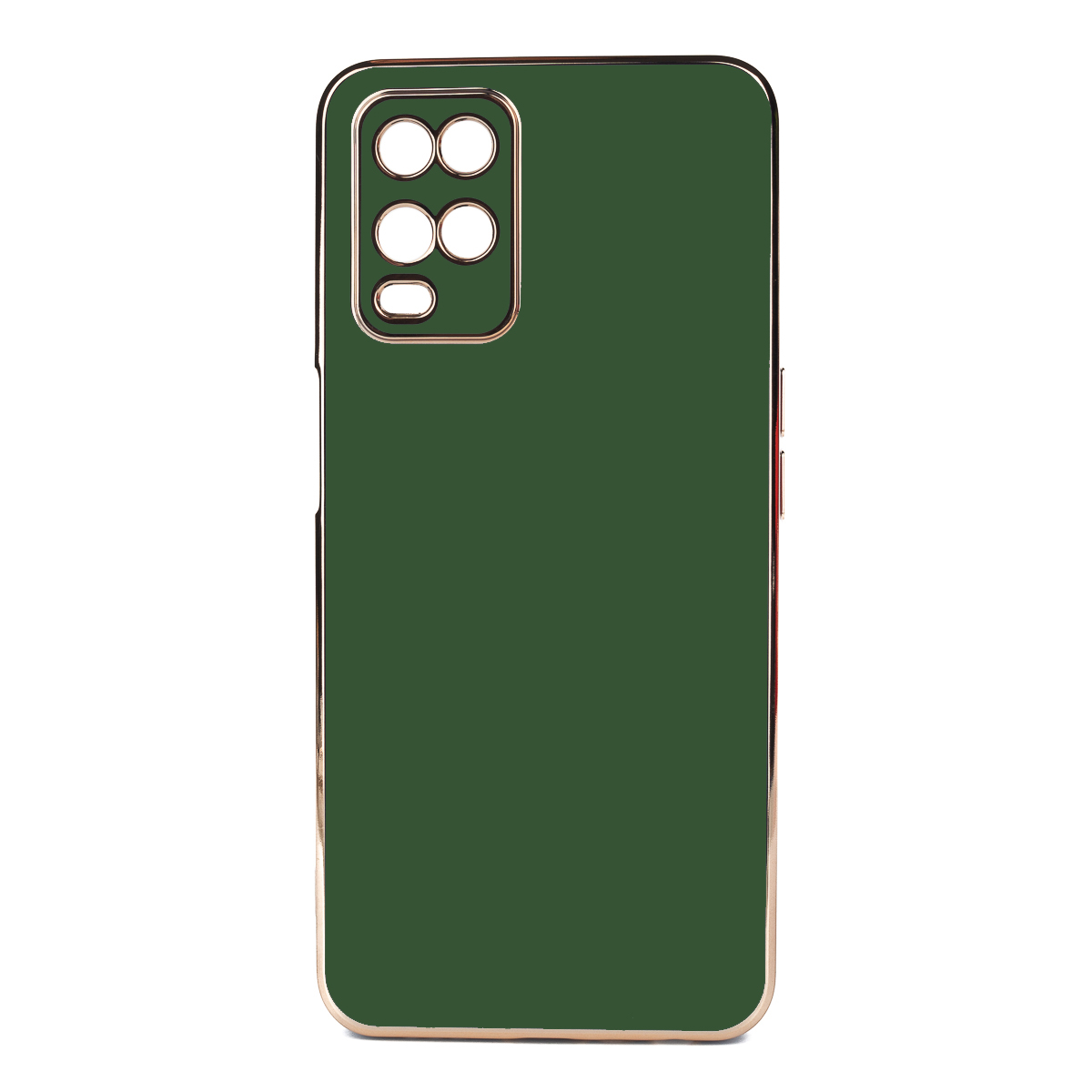 Oppo A54 4G Kılıf NXXA Bark Kapak-Koyu Yeşil