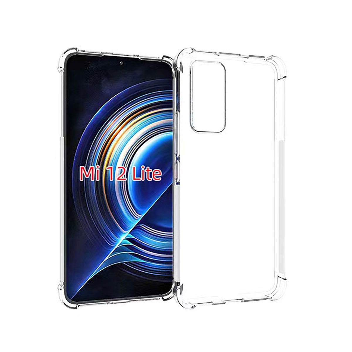 Xiaomi Xiaomi 12 Lite Kılıf NXXA Nitro Anti Shock Silikon-Renksiz