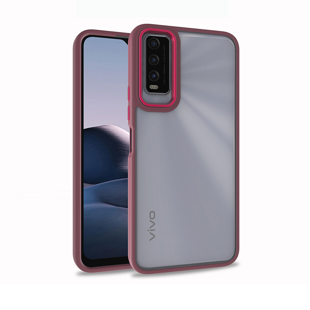 Vivo Y11S Kılıf NXXA Flora Kapak-Kırmızı