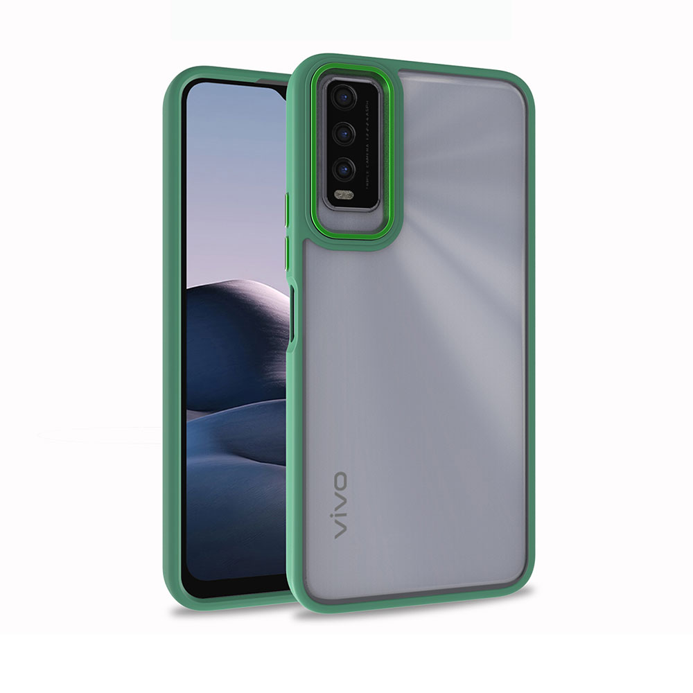 Vivo Y11S Kılıf NXXA Flora Kapak-Yeşil