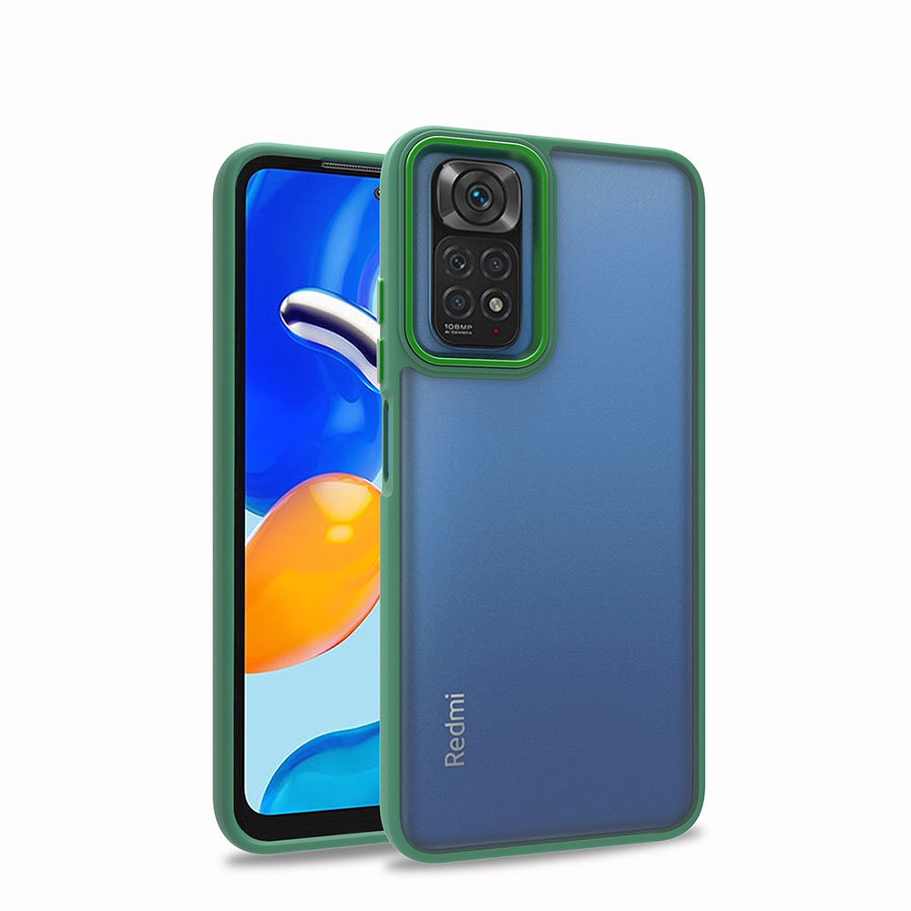 Xiaomi Redmi Note 11 Pro 5G Kılıf NXXA Flora Kapak-Yeşil