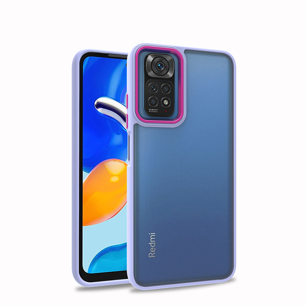 Xiaomi Redmi Note 11 Pro 5G Kılıf NXXA Flora Kapak-Lila