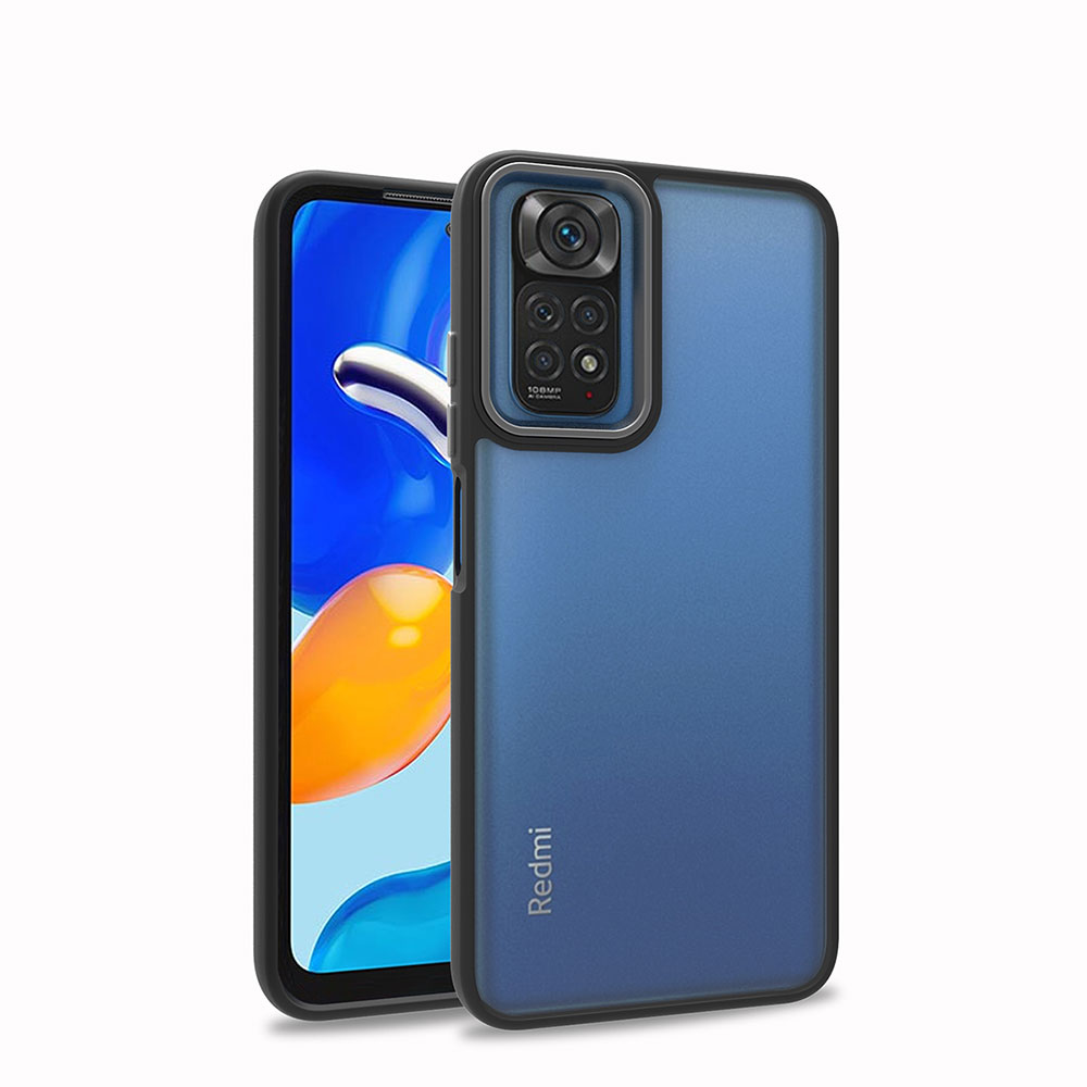 Xiaomi Redmi Note 11 Pro 5G Kılıf NXXA Flora Kapak-Siyah
