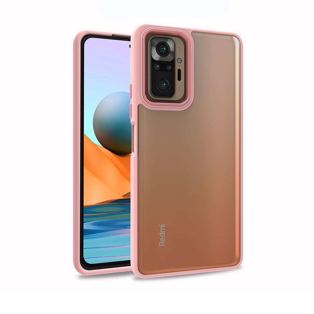 Xiaomi Redmi Note 10 Pro Kılıf NXXA Flora Kapak-Rose Gold