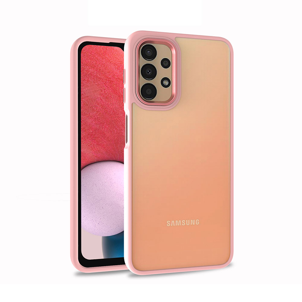 Galaxy A13 4G Kılıf NXXA Flora Kapak-Rose Gold