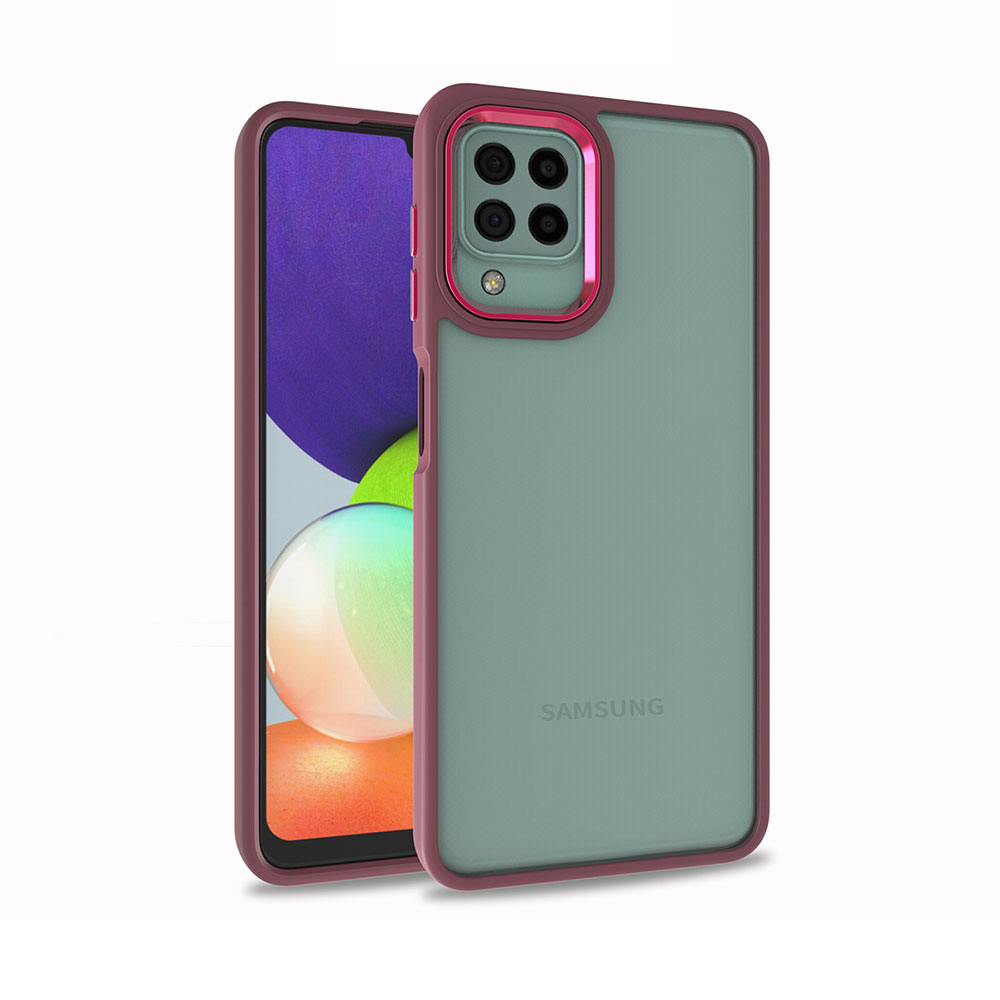 Galaxy A12 Kılıf NXXA Flora Kapak-Kırmızı