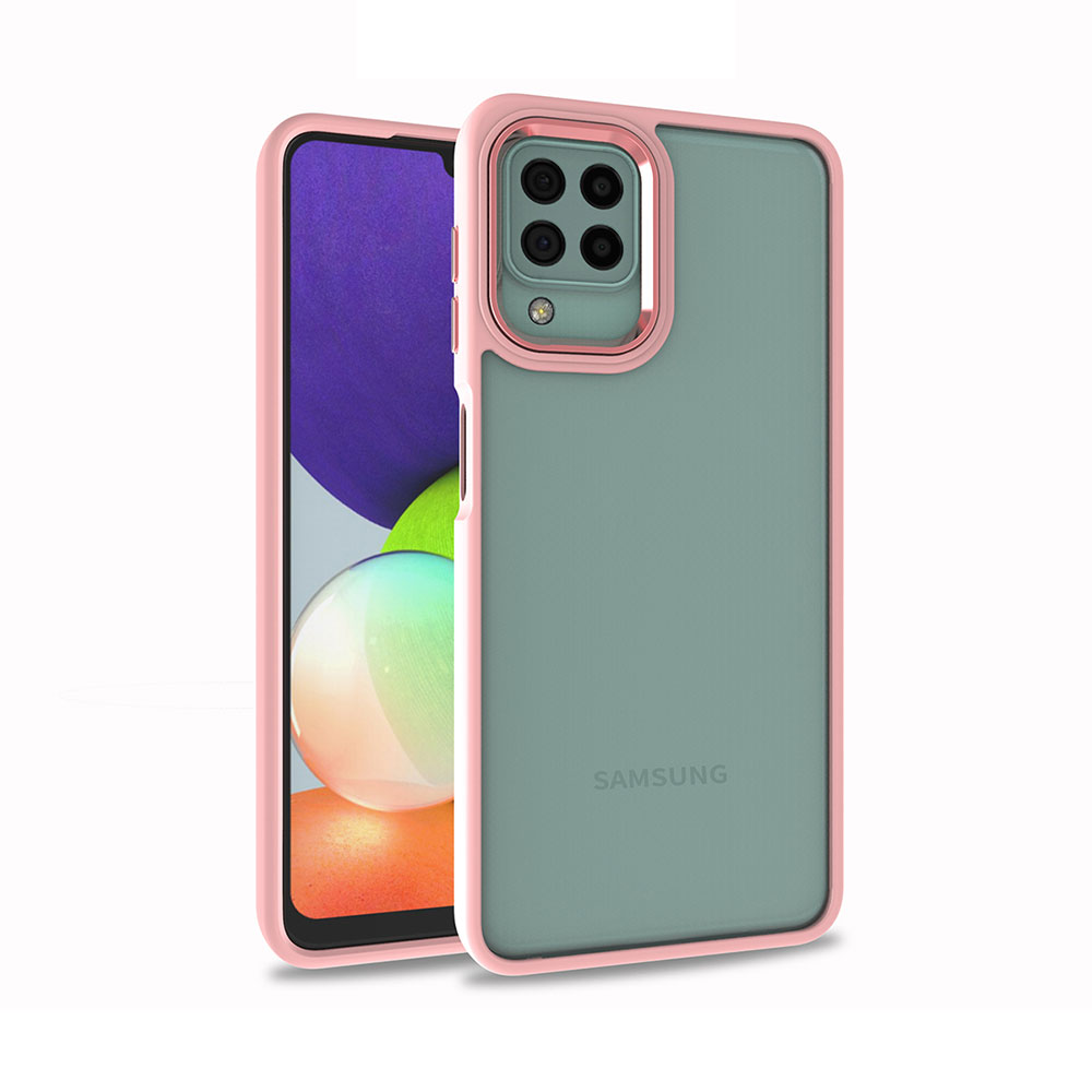 Galaxy A12 Kılıf NXXA Flora Kapak-Rose Gold