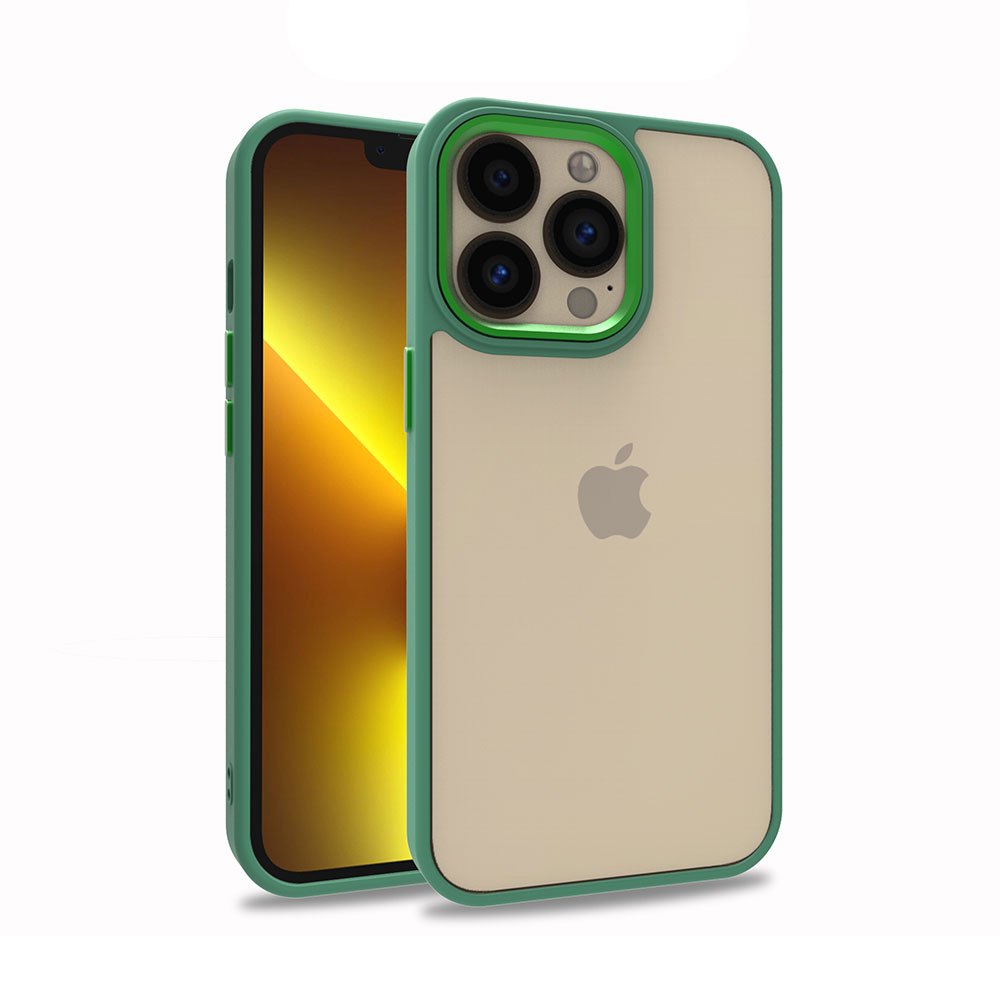 iPhone 13 Pro Uyumlu NXXA Flora Kapak-Yeşil