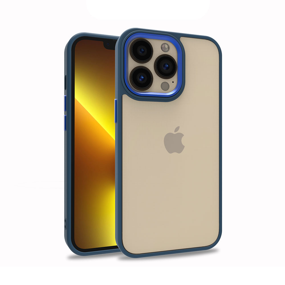 iPhone 13 Pro Kılıf NXXA Flora Kapak-Mavi