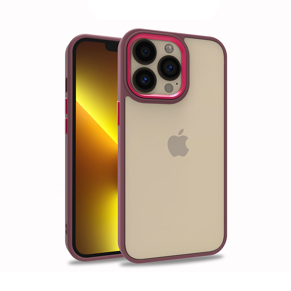 iPhone 13 Pro Uyumlu NXXA Flora Kapak-Kırmızı
