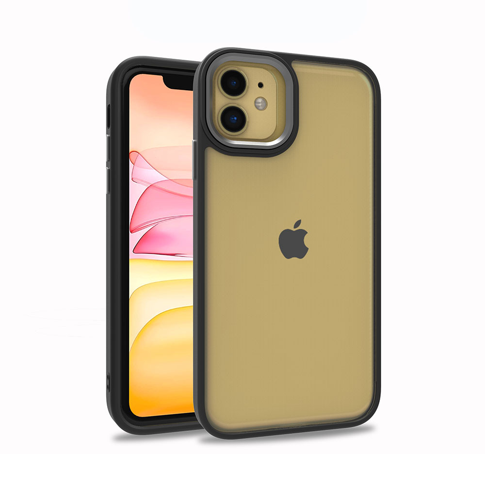 iPhone 12 Kılıf NXXA Flora Kapak-Siyah