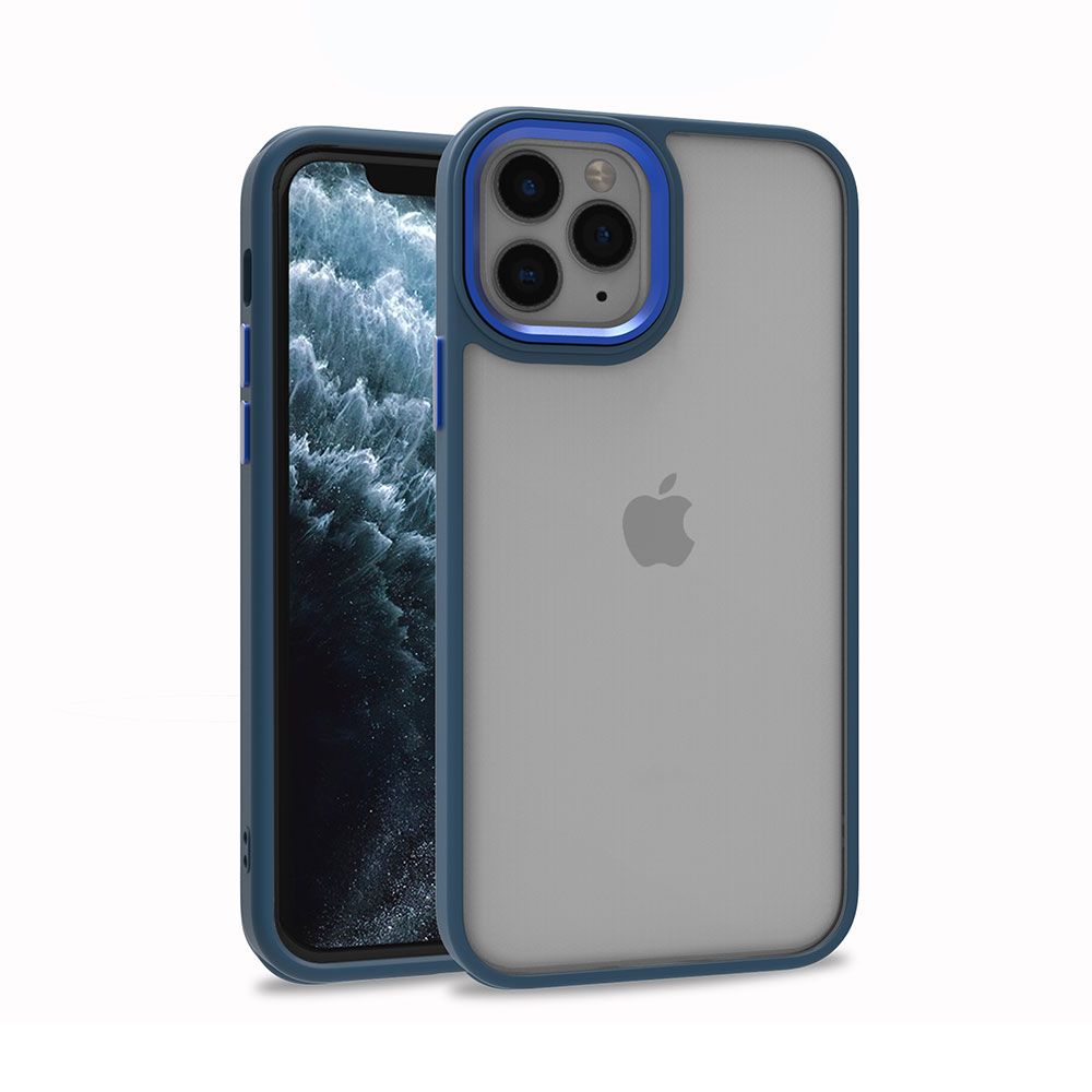 iPhone 11 Pro Max Kılıf NXXA Flora Kapak-Mavi