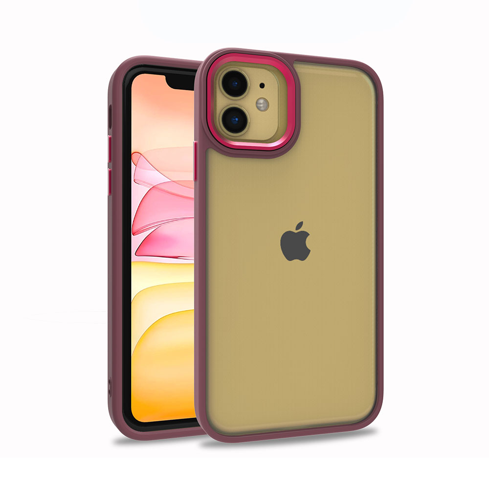 iPhone 11 Uyumlu NXXA Flora Kapak-Kırmızı