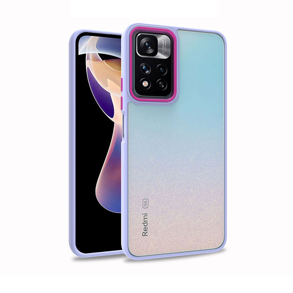 Xiaomi Poco M4 Pro 5G Kılıf NXXA Flora Kapak-Lila