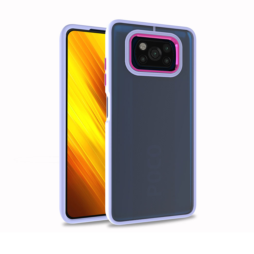 Xiaomi Poco X3 Kılıf NXXA Flora Kapak-Lila