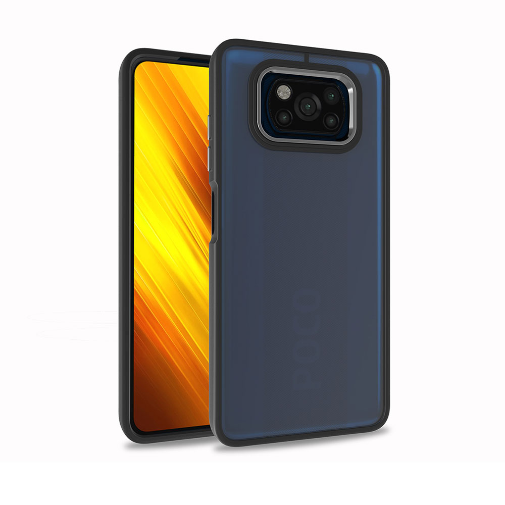 Xiaomi Poco X3 Kılıf NXXA Flora Kapak-Siyah