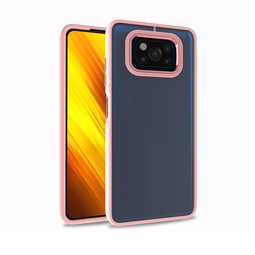 Xiaomi Poco X3 Kılıf NXXA Flora Kapak-Rose Gold