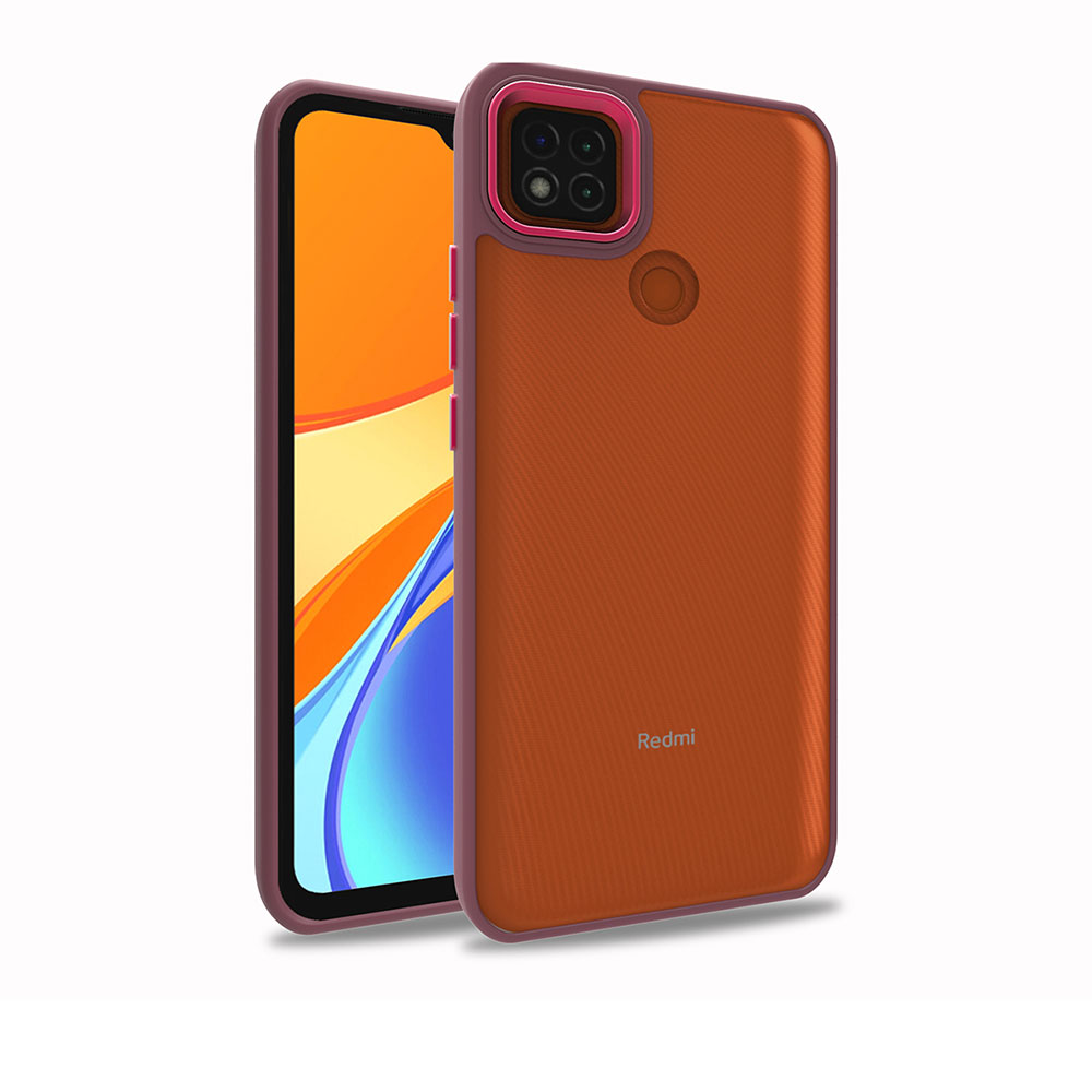 Xiaomi Redmi 9C Kılıf NXXA Flora Kapak-Kırmızı