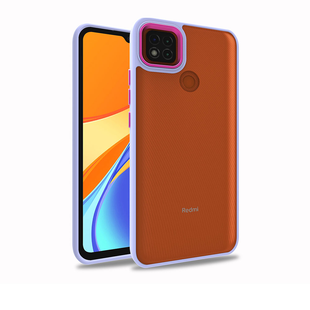 Xiaomi Redmi 9C Kılıf NXXA Flora Kapak-Lila