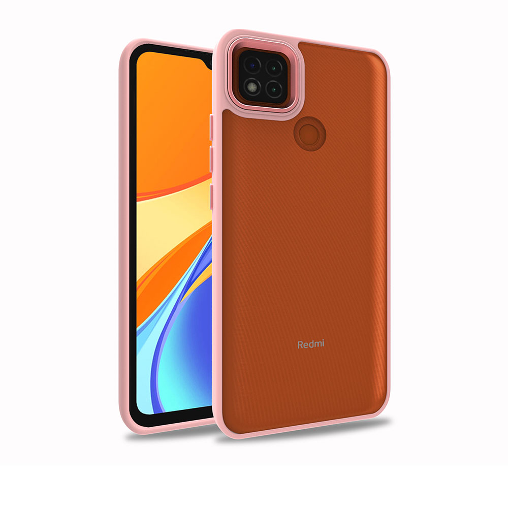 Xiaomi Redmi 9C Kılıf NXXA Flora Kapak-Rose Gold