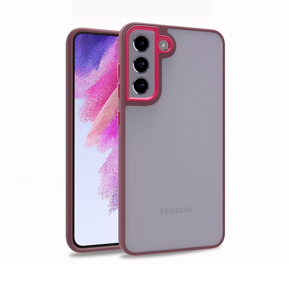 Galaxy S21 FE Kılıf NXXA Flora Kapak-Kırmızı