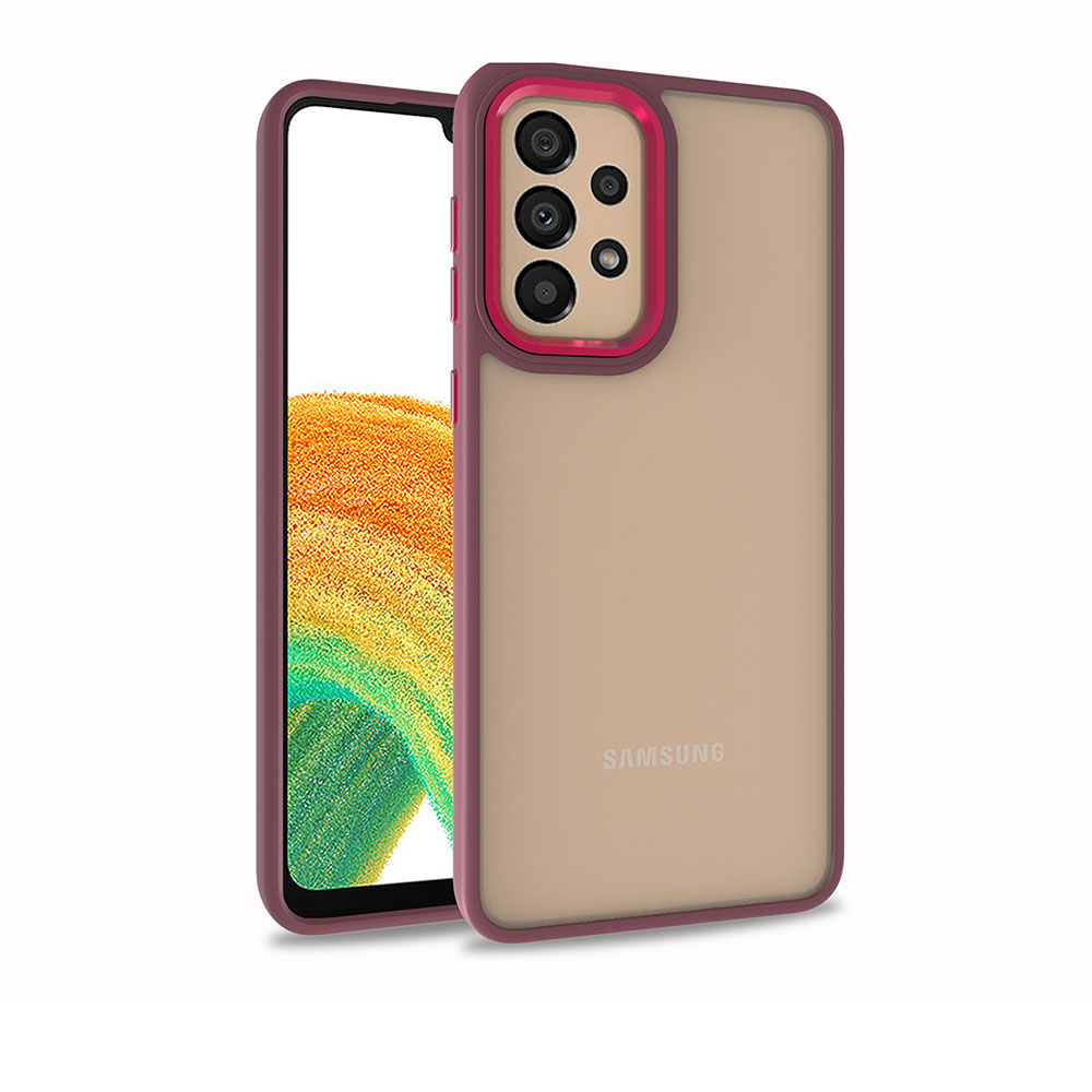 Galaxy A73 Kılıf NXXA Flora Kapak-Kırmızı