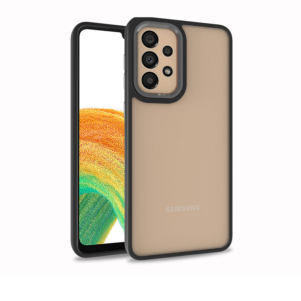 Galaxy A73 Kılıf NXXA Flora Kapak-Siyah
