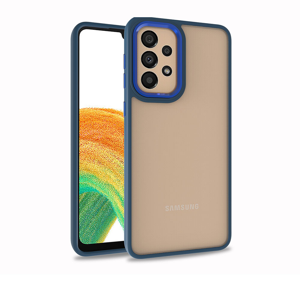Galaxy A33 5G Kılıf NXXA Flora Kapak-Mavi