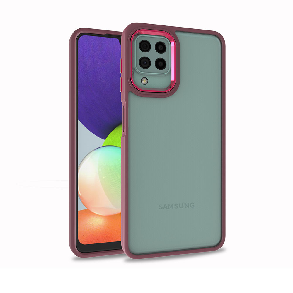 Galaxy M32 Kılıf NXXA Flora Kapak-Kırmızı