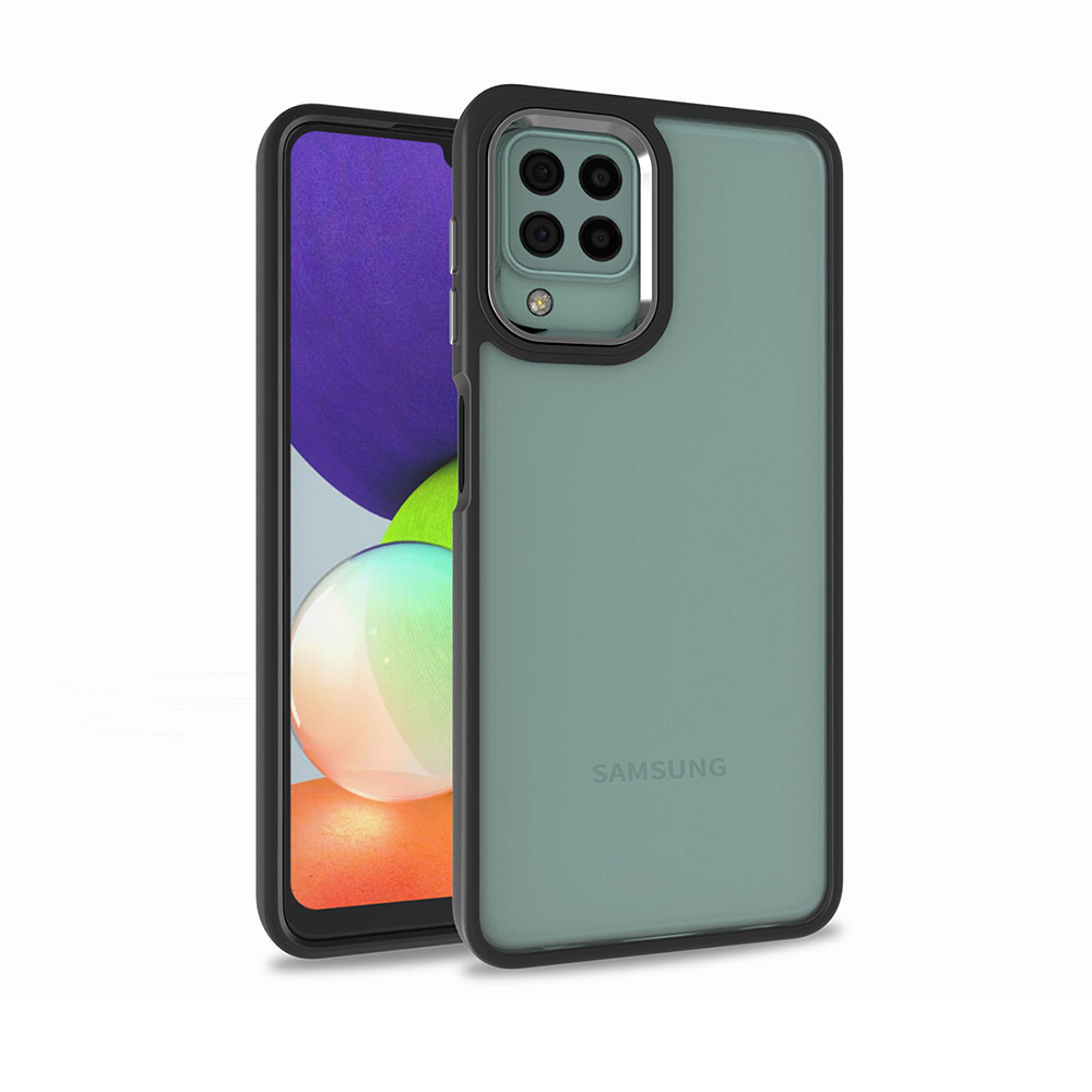 Galaxy M32 Kılıf NXXA Flora Kapak-Siyah