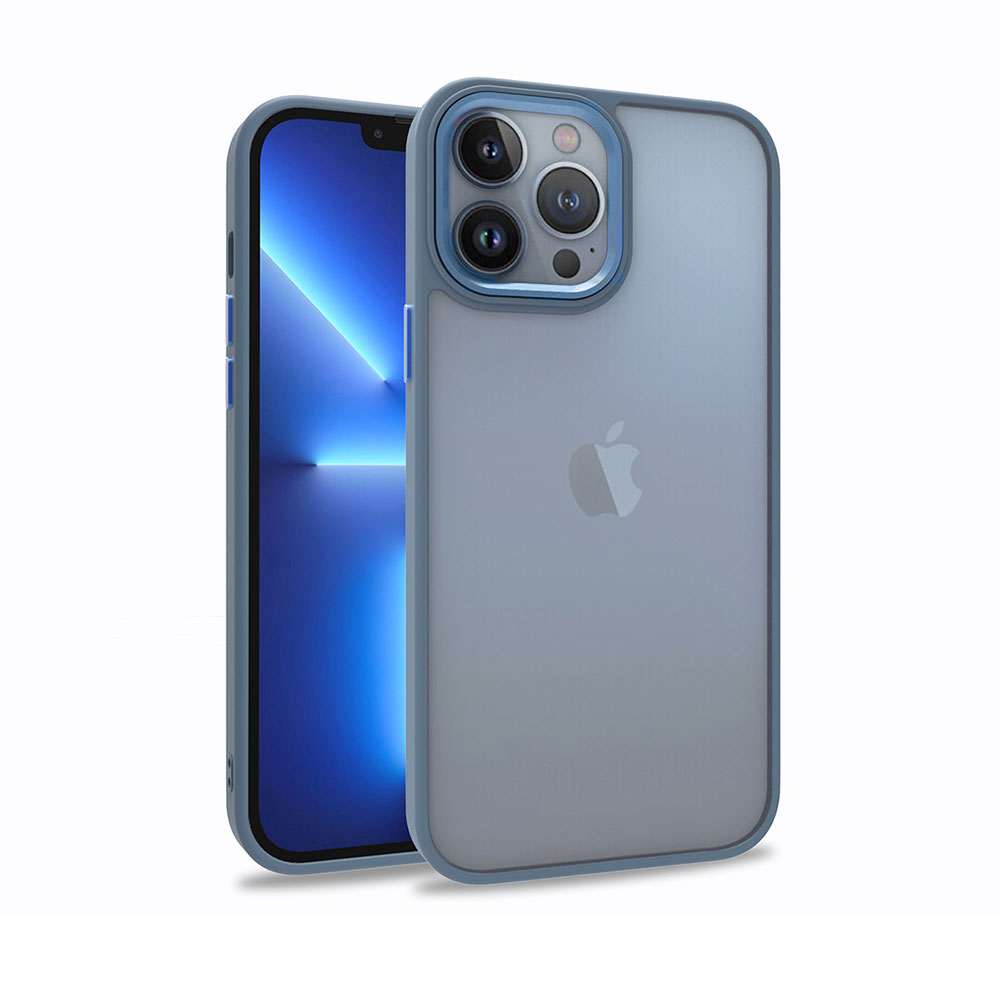 iPhone 13 Pro Max Uyumlu NXXA Flora Kapak-Sierra Mavi