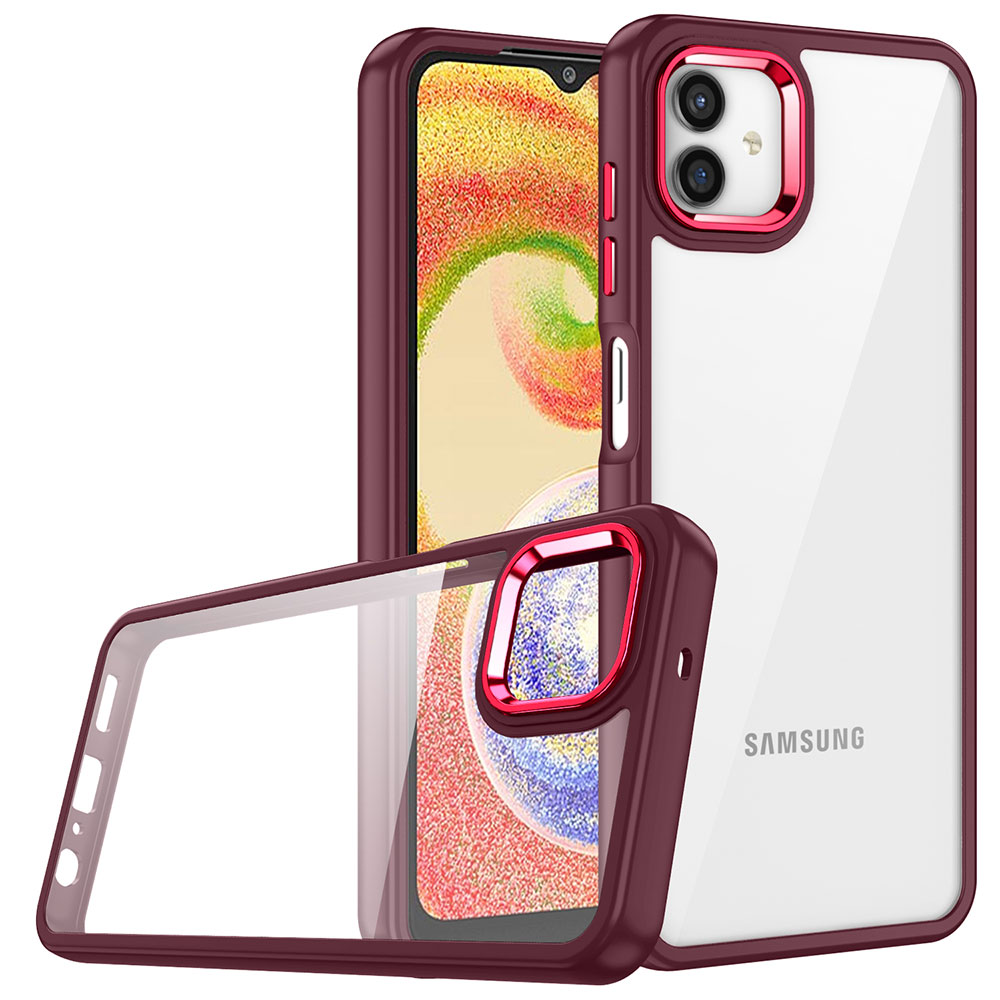 Galaxy A04 Kılıf NXXA Flora Kapak-Kırmızı