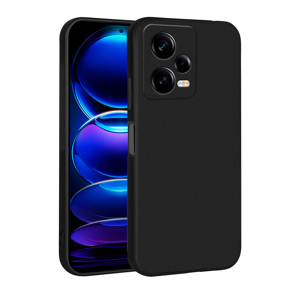 Xiaomi Redmi Note 12 Pro 5G Kılıf NXXA Premier Silikon Kapak-Siyah