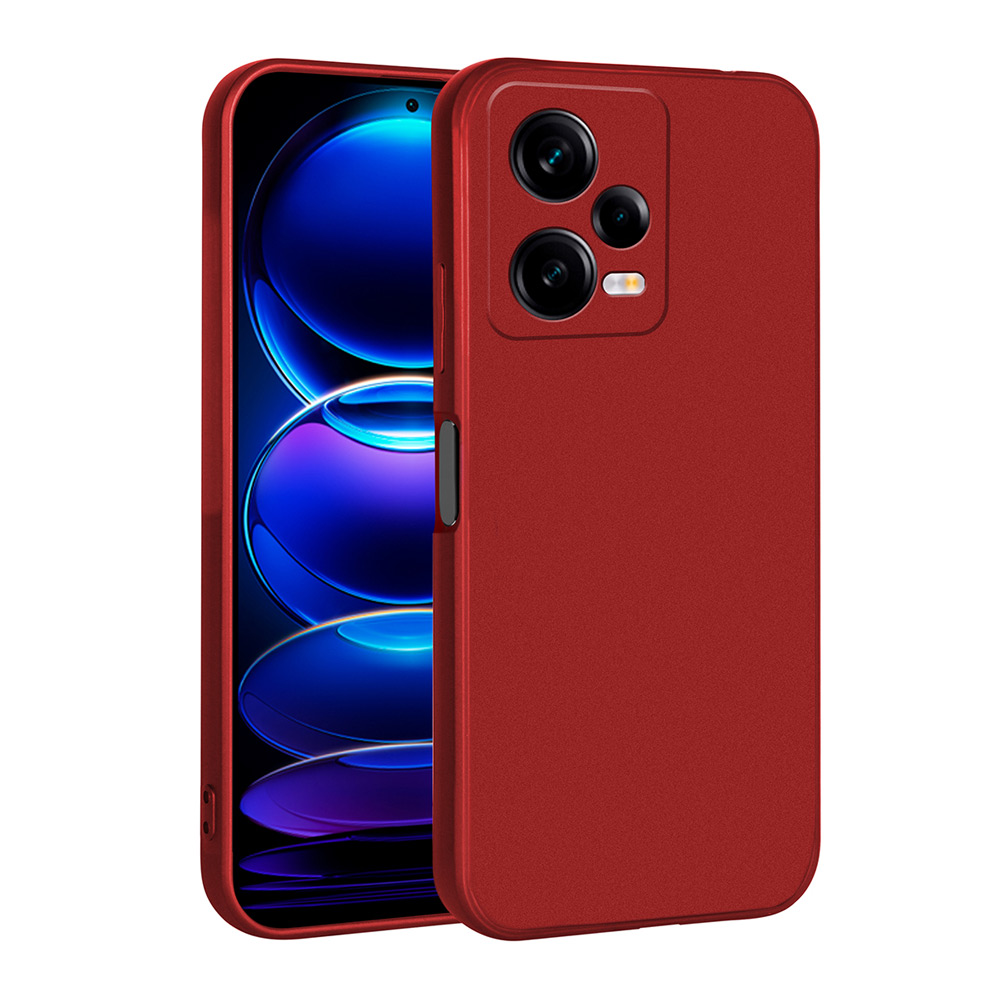 Xiaomi Redmi Note 12 Pro 5G Kılıf NXXA Premier Silikon Kapak-Kırmızı