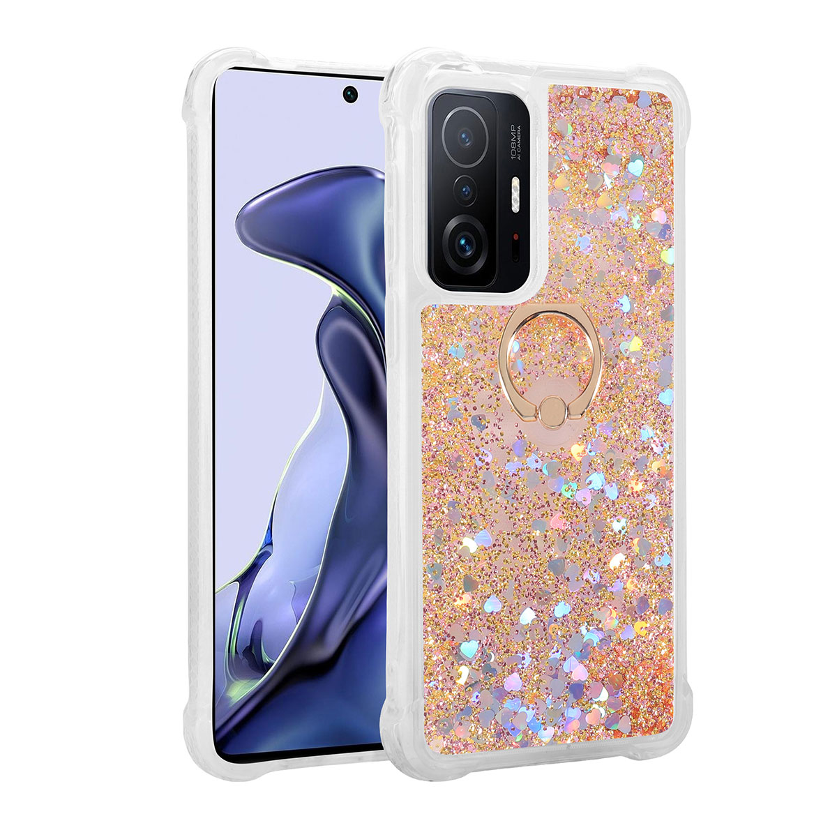Xiaomi Mi 11T 5G Kılıf NXXA Milce Kapak-Gold