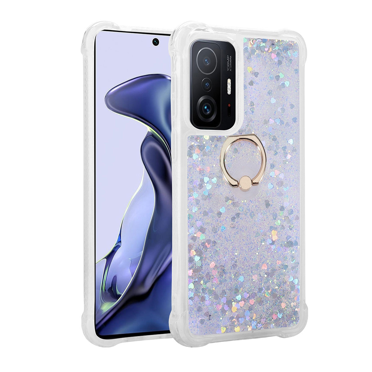 Xiaomi Mi 11T Pro 5G Kılıf NXXA Milce Kapak-Gümüş