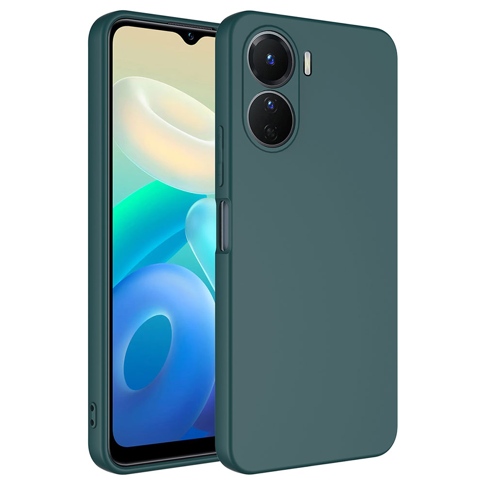 Vivo Y16 Kılıf NXXA Mara LaAAKan Kapak-Koyu Yeşil