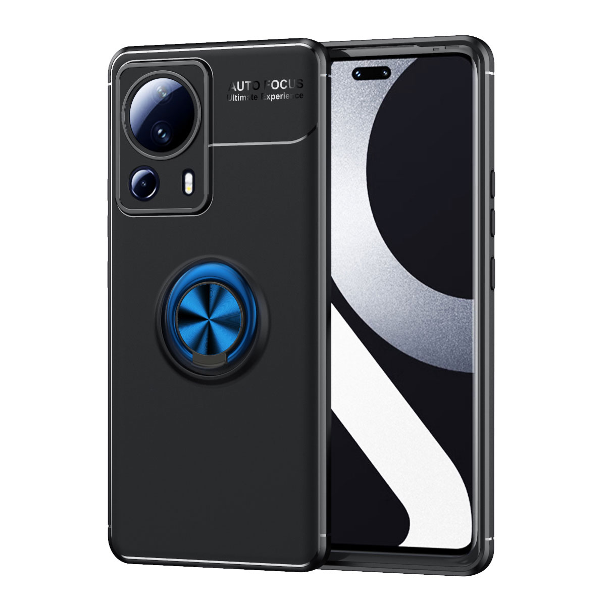 Xiaomi Mi 13 Lite Kılıf NXXA Ravel Silikon Kapak-Siyah-Mavi