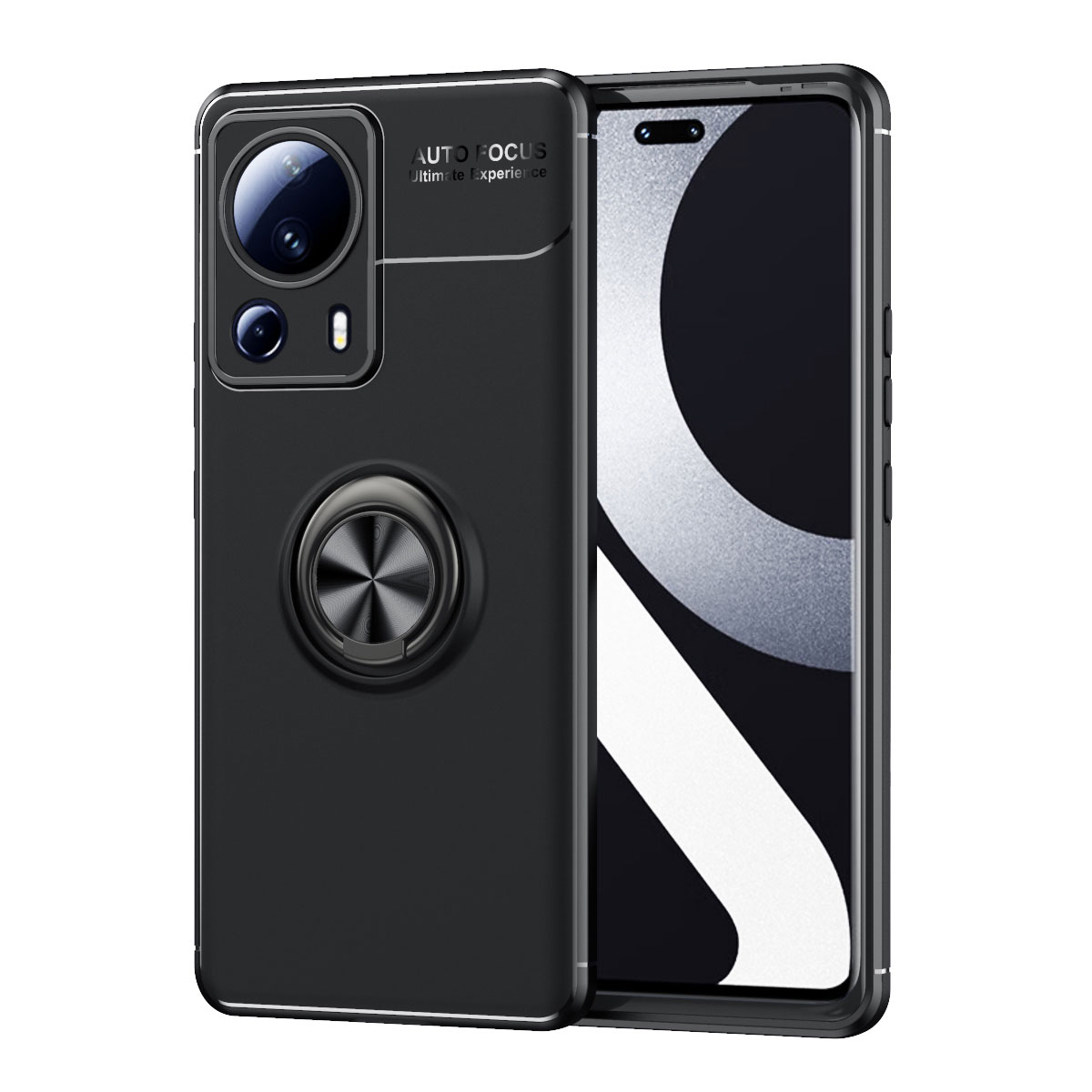 Xiaomi Mi 13 Lite Kılıf NXXA Ravel Silikon Kapak-Siyah