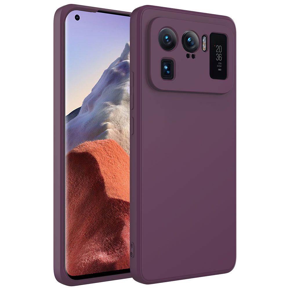 Xiaomi Mi 11 Ultra Kılıf NXXA Mara LaAAKan Kapak-Koyu Mor