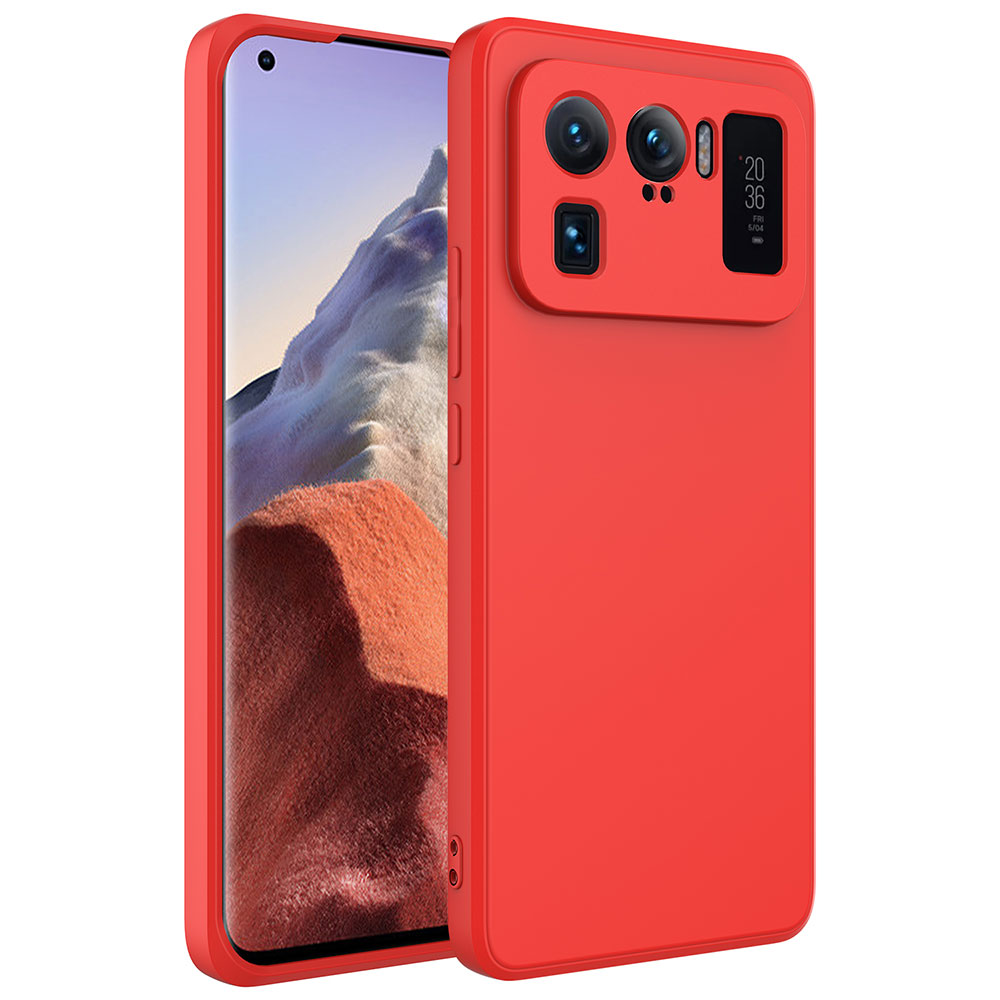 Xiaomi Mi 11 Ultra Kılıf NXXA Mara LaAAKan Kapak-Kırmızı
