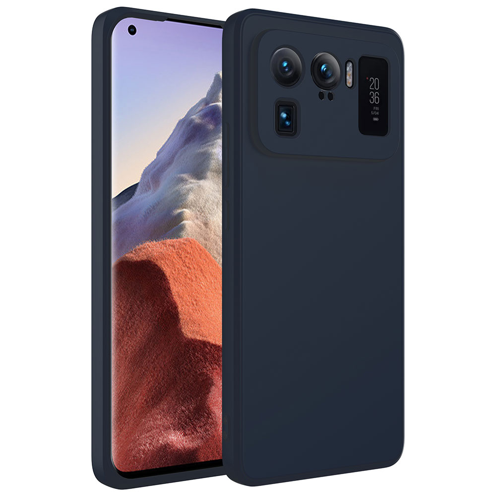 Xiaomi Mi 11 Ultra Kılıf NXXA Mara LaAAKan Kapak-Lacivert