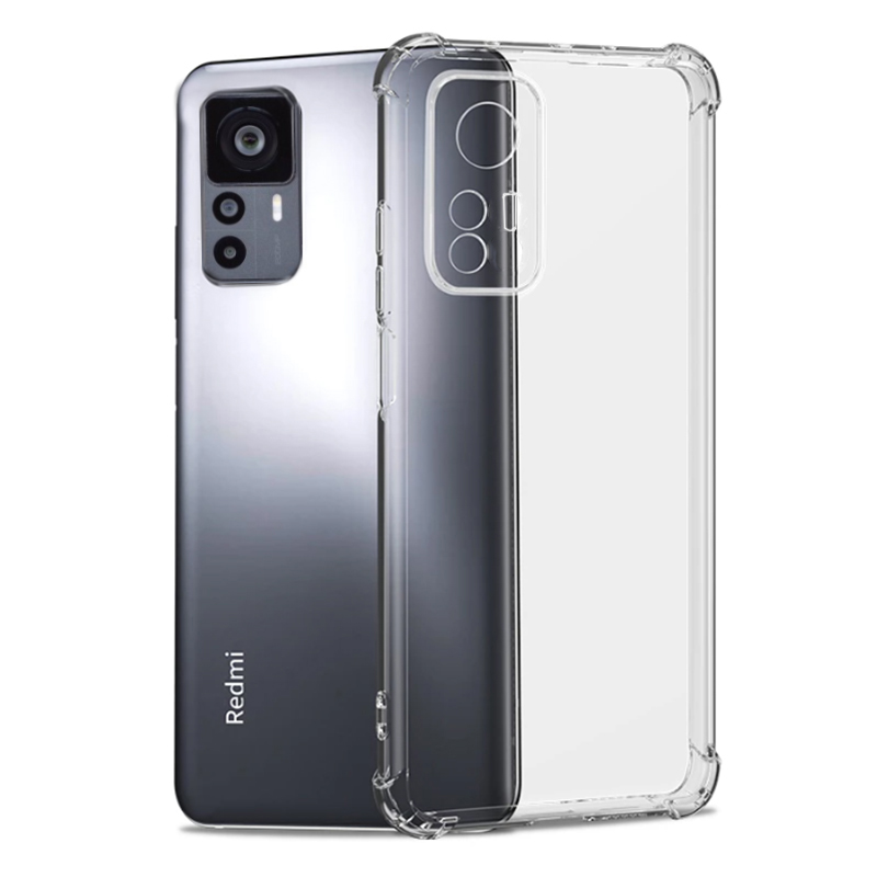 Xiaomi Mi 12T Pro Kılıf NXXA Kamera Korumalı Nitro Anti Shock Silikon-Renksiz