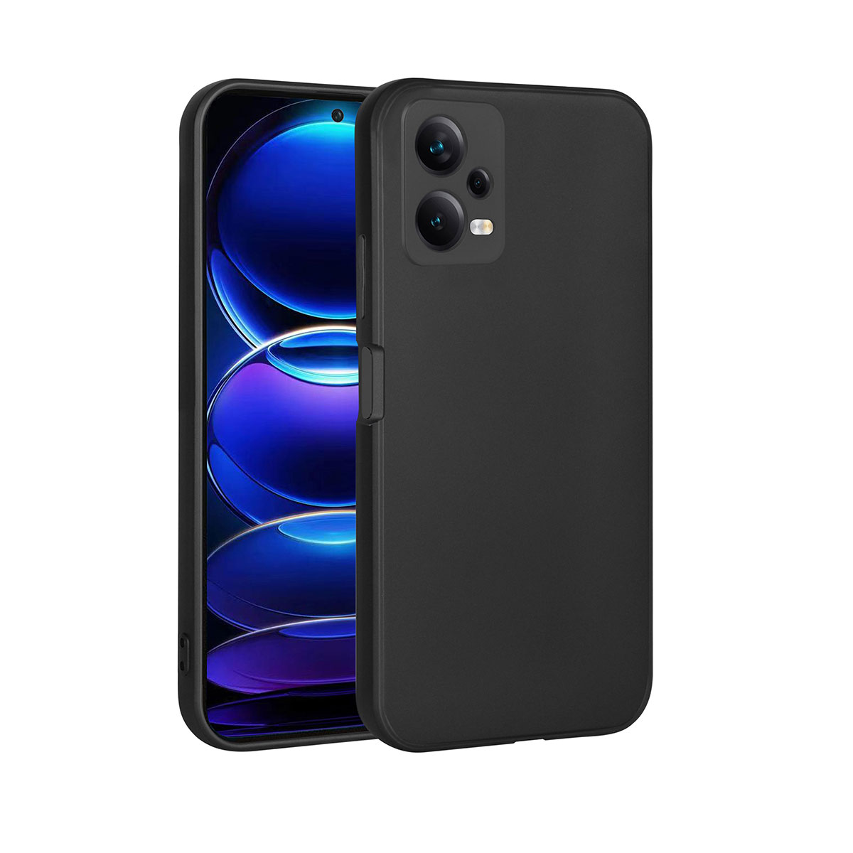 Xiaomi Redmi Note 12 5G Kılıf NXXA Premier Silikon Kapak-Siyah