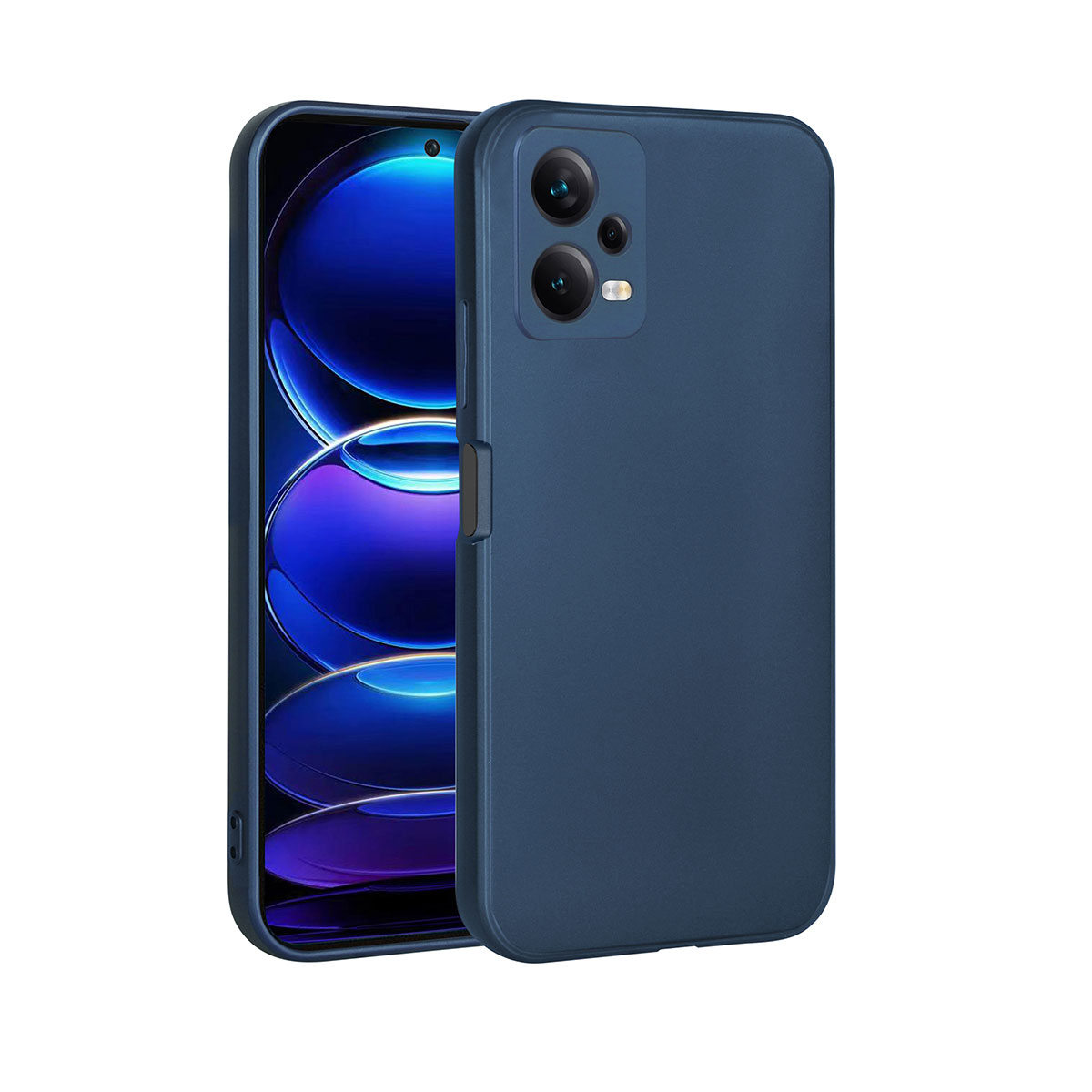 Xiaomi Redmi Note 12 5G Kılıf NXXA Premier Silikon Kapak-Lacivert