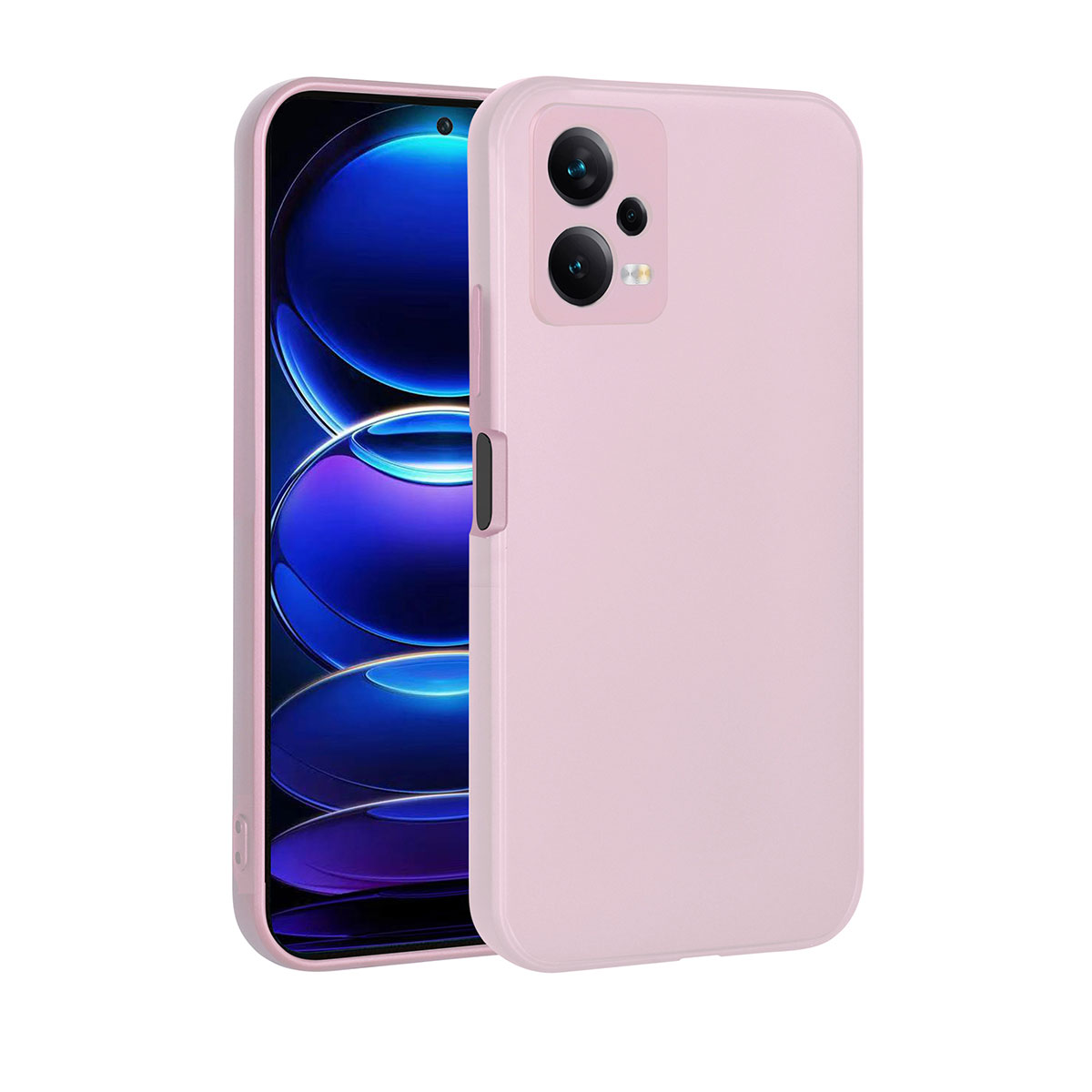 Xiaomi Redmi Note 12 5G Kılıf NXXA Premier Silikon Kapak-Rose Gold