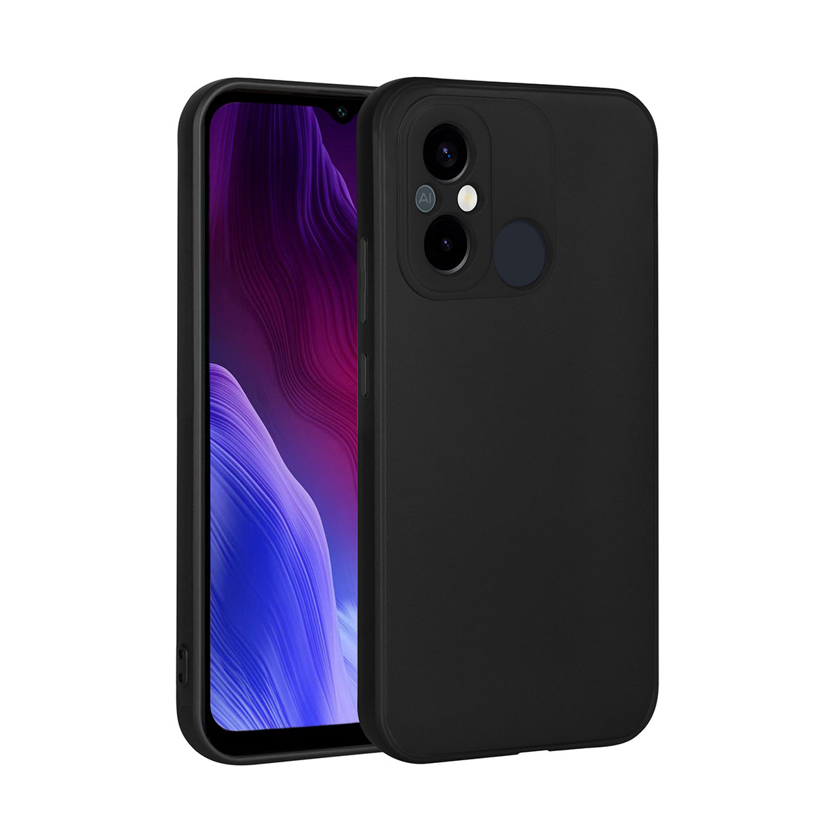 Xiaomi Redmi 12C Kılıf NXXA Premier Silikon Kapak-Siyah