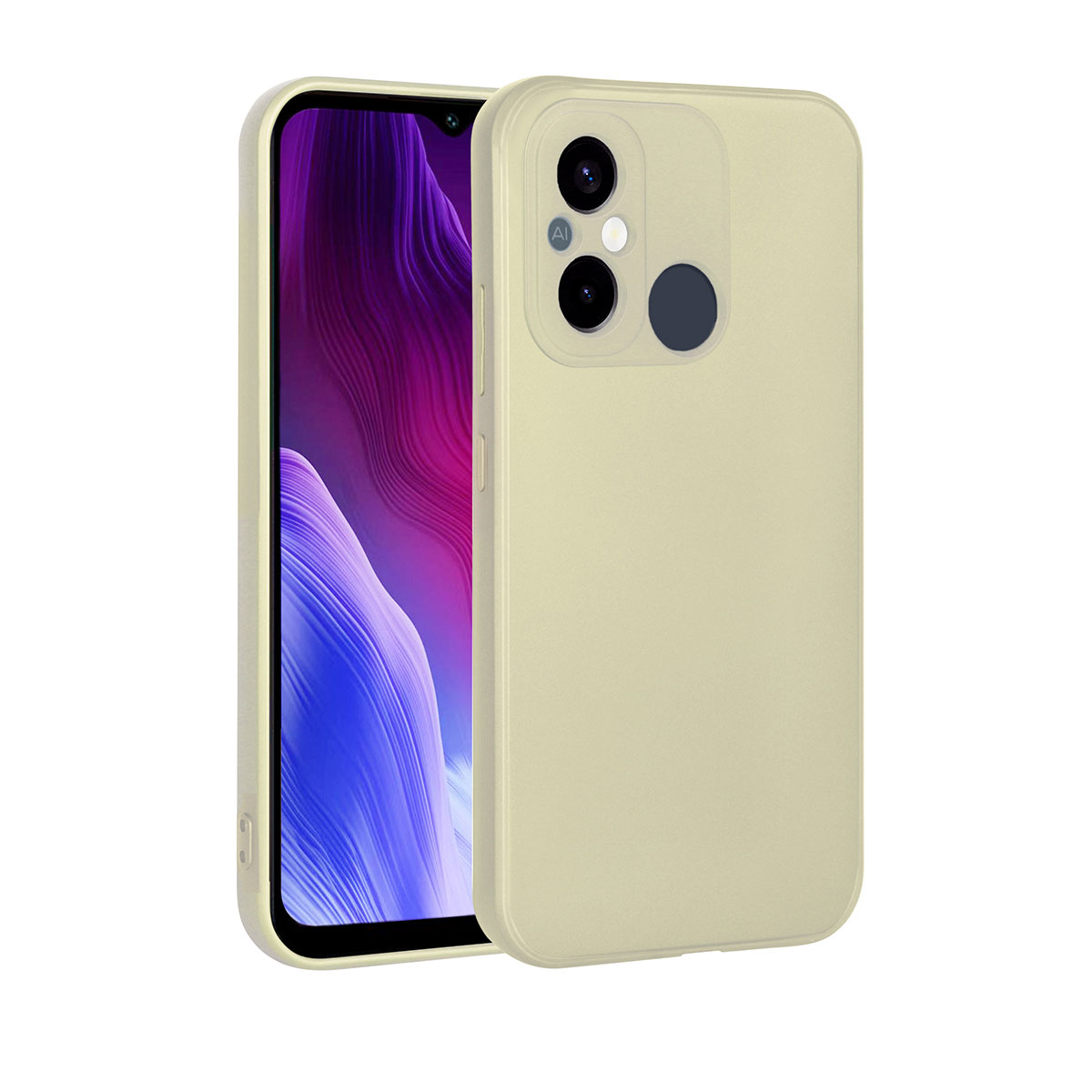 Xiaomi Redmi 12C Kılıf NXXA Premier Silikon Kapak-Gold