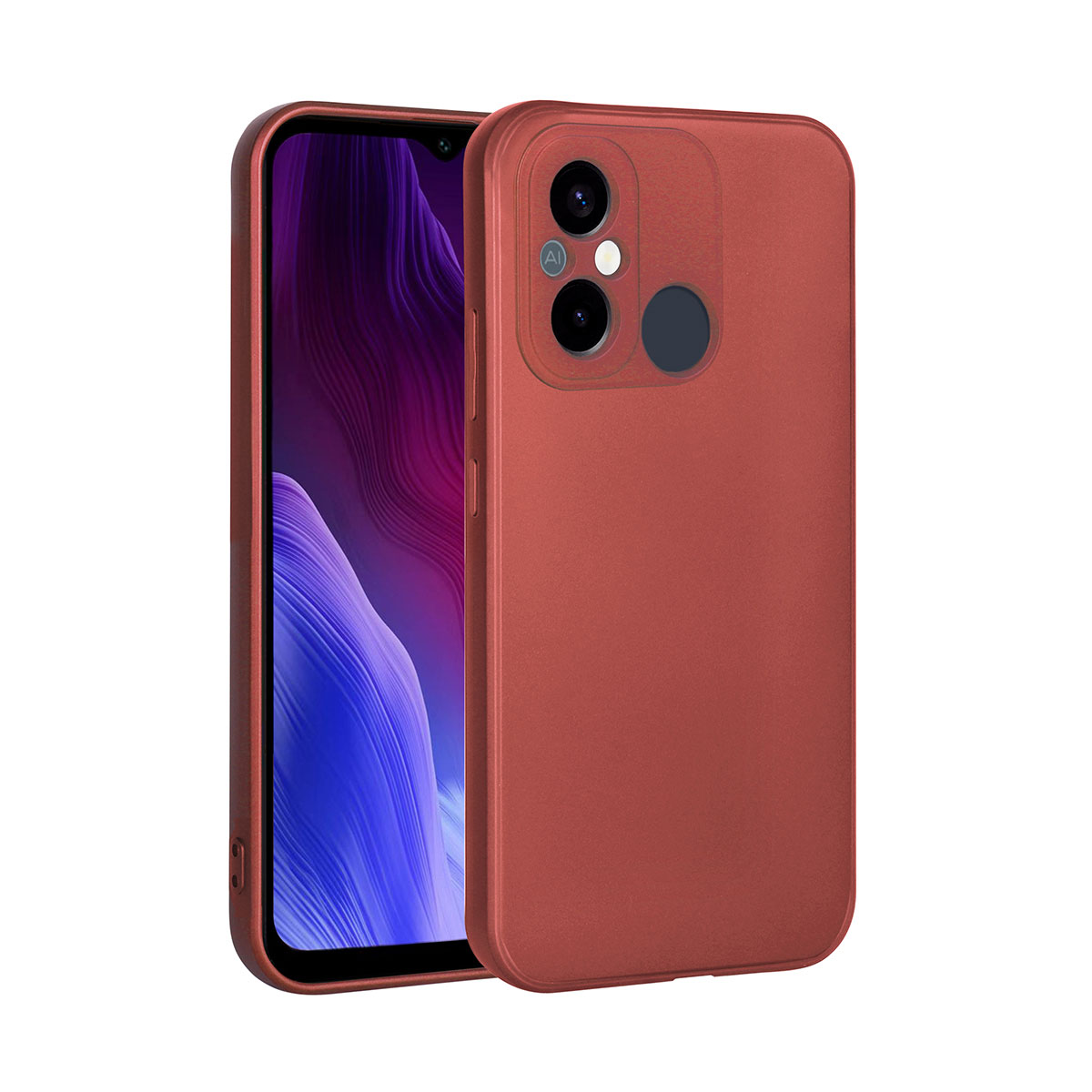 Xiaomi Redmi 12C Kılıf NXXA Premier Silikon Kapak-Kırmızı