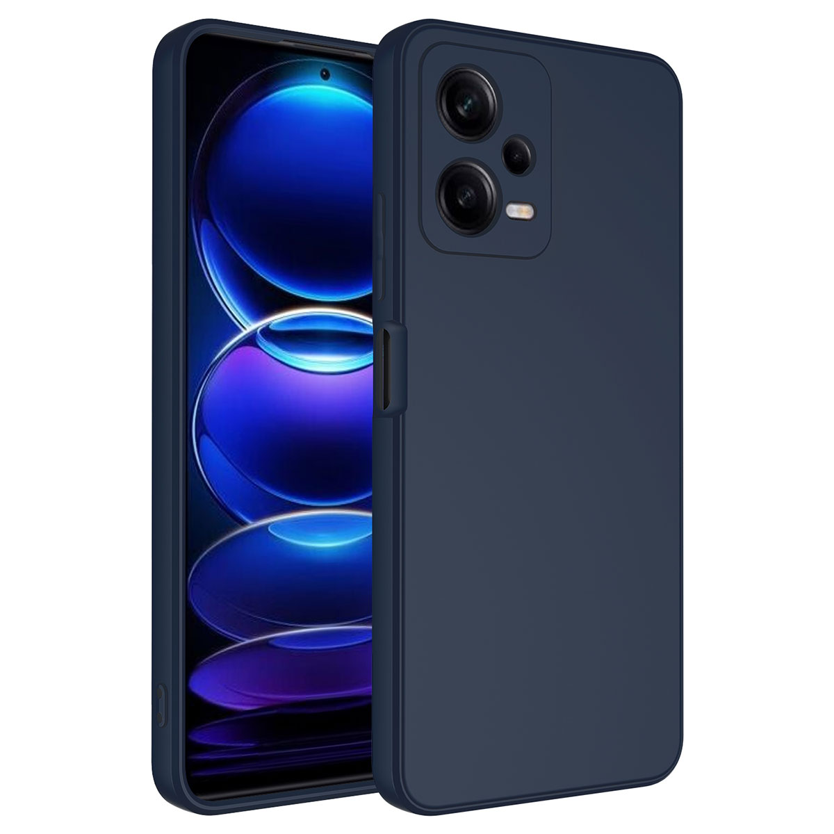 Xiaomi Redmi Note 12 Pro 5G Kılıf NXXA Mara LaAAKan Kapak-Lacivert